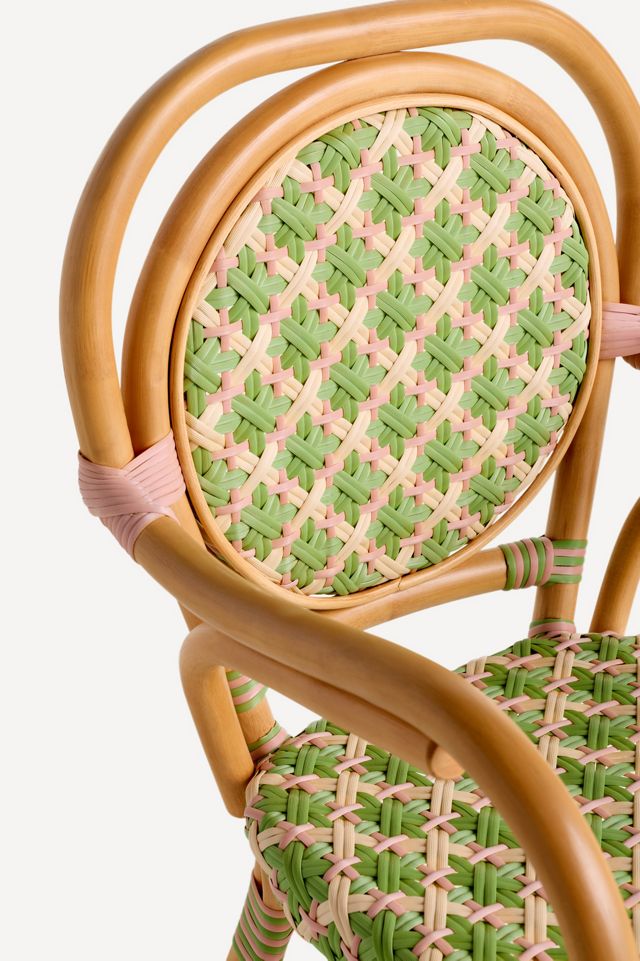 Coastal Rattan Indoor/Outdoor Bistro Chairs, Set of 2 #4