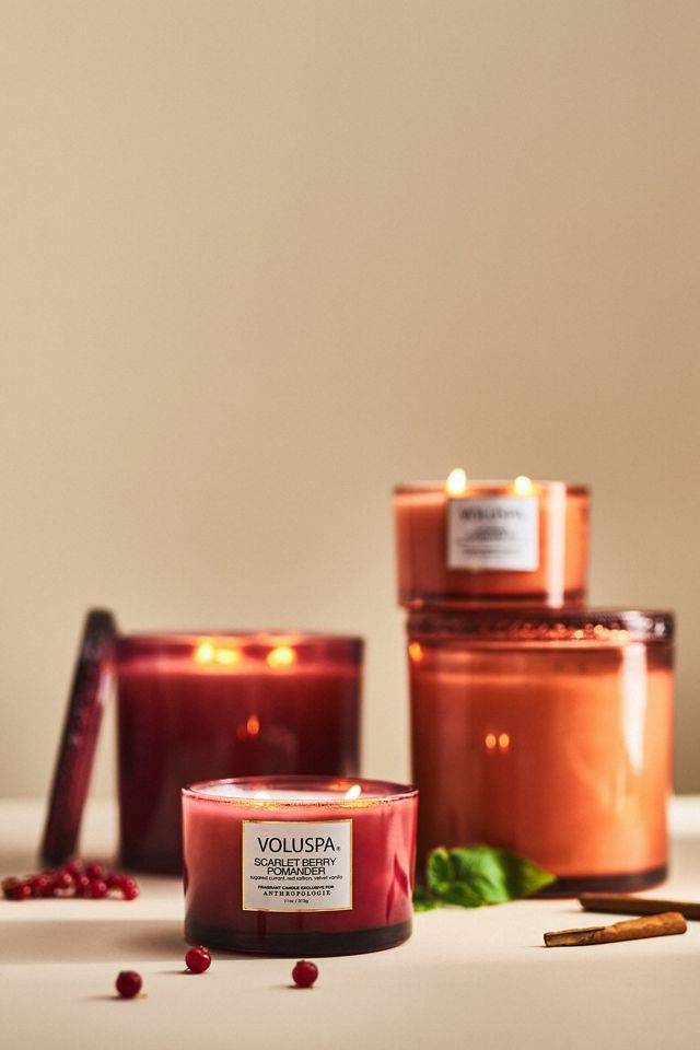 Voluspa Scarlet Berry Pomander Maison Jar Candle #8