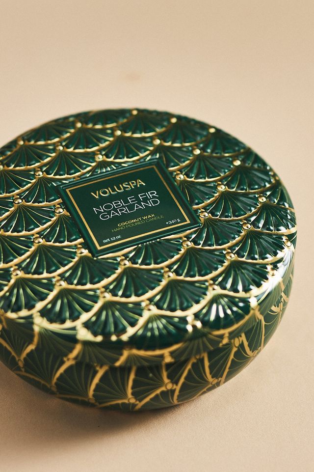 Voluspa Noble Fir Garland Tin Candle