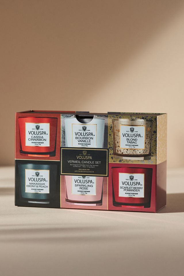 Voluspa Vermeil 6Votive Candle Set Anthropologie