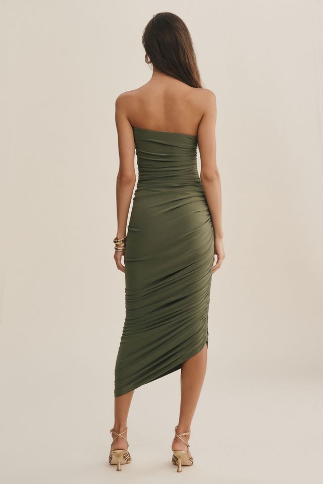 Norma Kamali Strapless midi dress