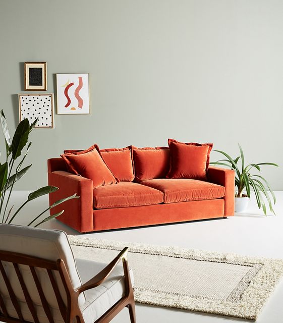 Anthropologie on sale velvet sectional