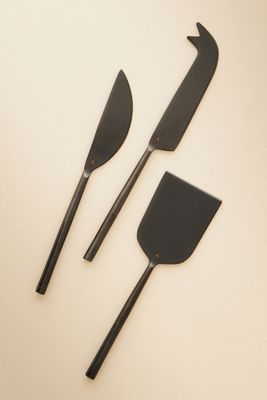The Samson Stainless Steel Cheese Knives, Set of 3