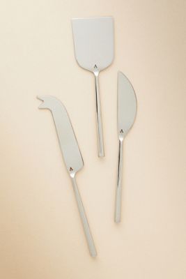 The Samson Stainless Steel Cheese Knives, Set of 3