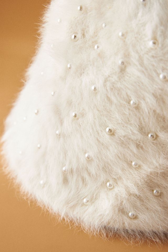 Lele Sadoughi Pearl-Embellished Bucket Hat | Anthropologie