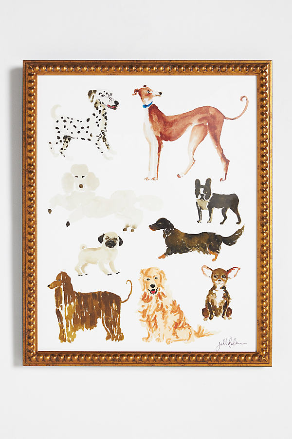 Artfully Walls Dog Collage Wall Art In Brown