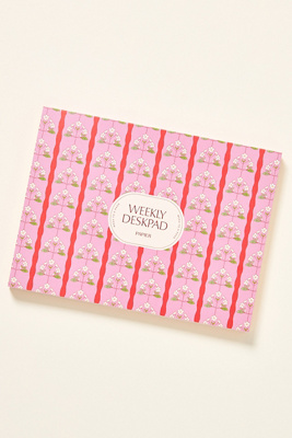 Bloc-notes agenda hebdomadaire en Pink chez Anthropologie - Papier - Modalova