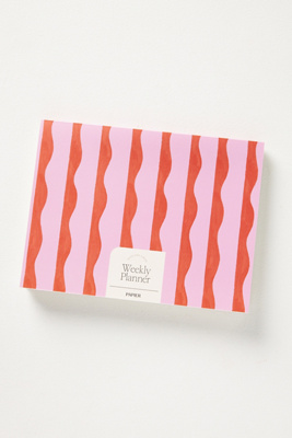 Papier Weekly Planner Notepad In Pink