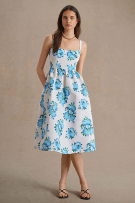midi summer casual dress PRETTYGARDEN Women's Summer Casual Dresses Spring Sleeveless V Neck Mi