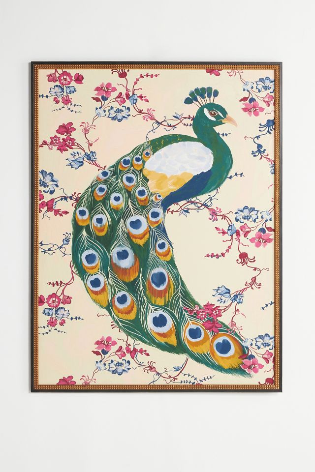 Peacock Bird Wall Art #1