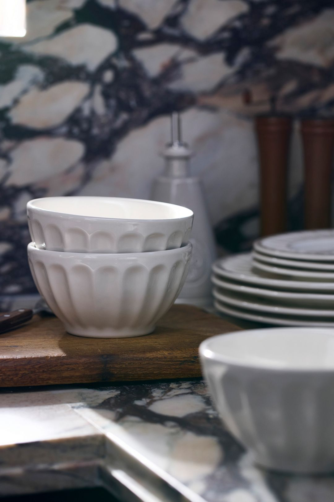The Latte Stoneware Cereal Bowls, Set of 4: Amelie Edition - Cream, Standard, Set Of 4