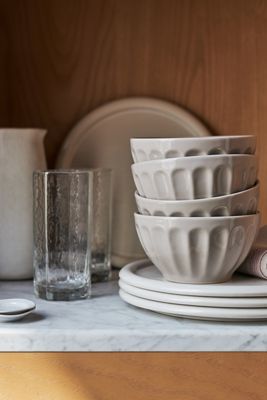 The Latte Stoneware Cereal Bowls, Set of 4: Amelie Edition