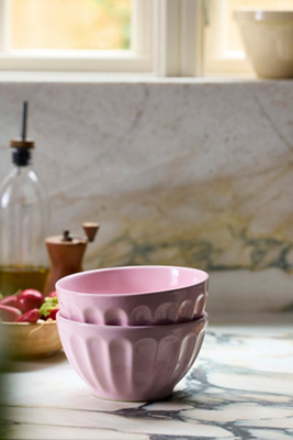 The Latte Stoneware Cereal Bowls, Set of 4: Amelie Edition