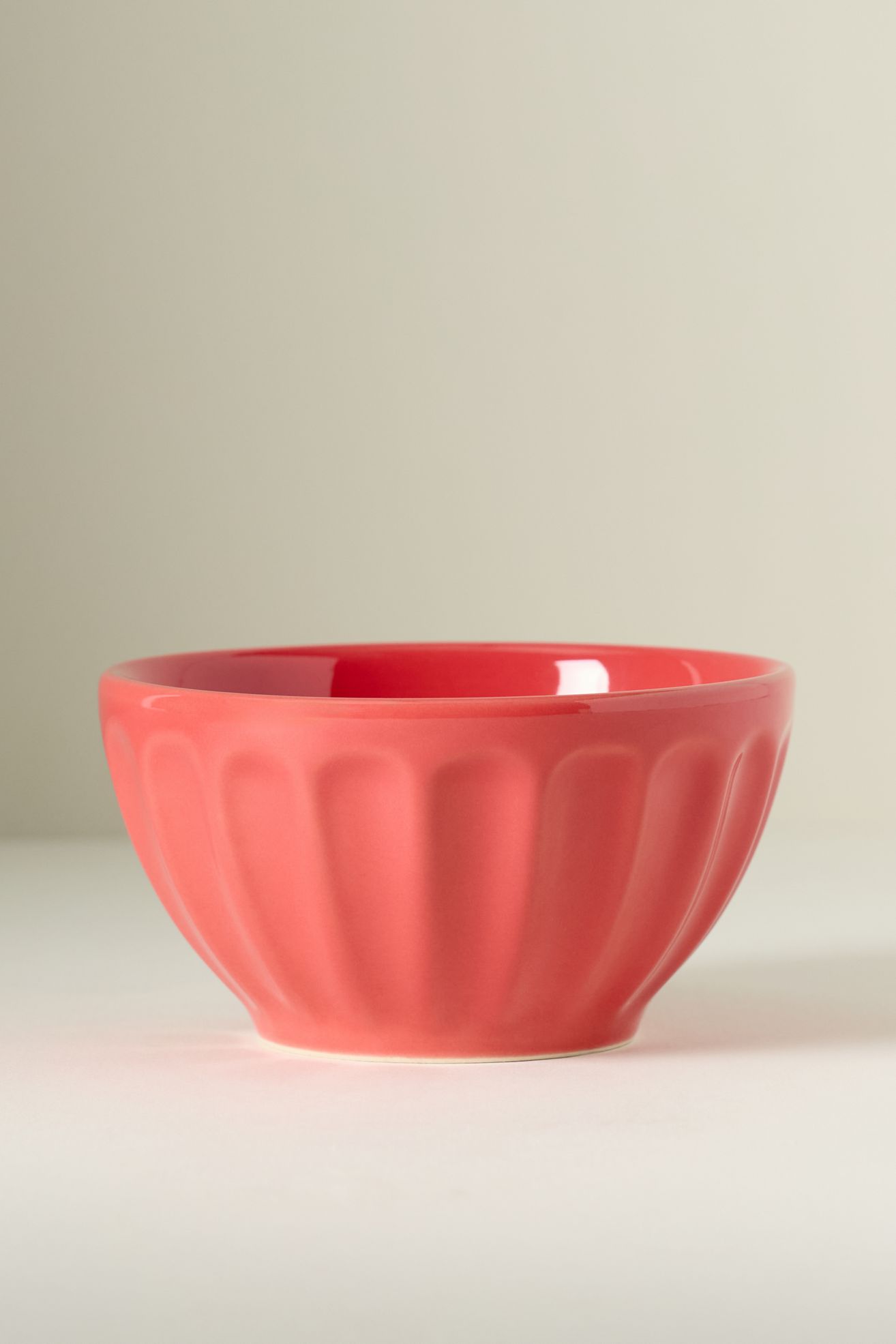 The Amelie Latte Stoneware Cereal Bowls, Set of 4 - Tomato, Set Of 4