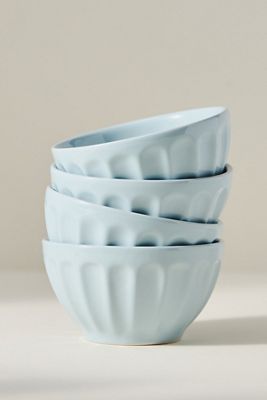 The Latte Stoneware Cereal Bowls, Set of 4: Amelie Edition