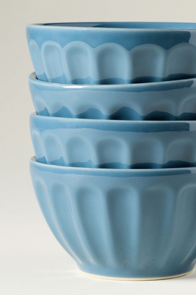 Amelie Latte Stoneware Cereal Bowls, Set of 4 #3