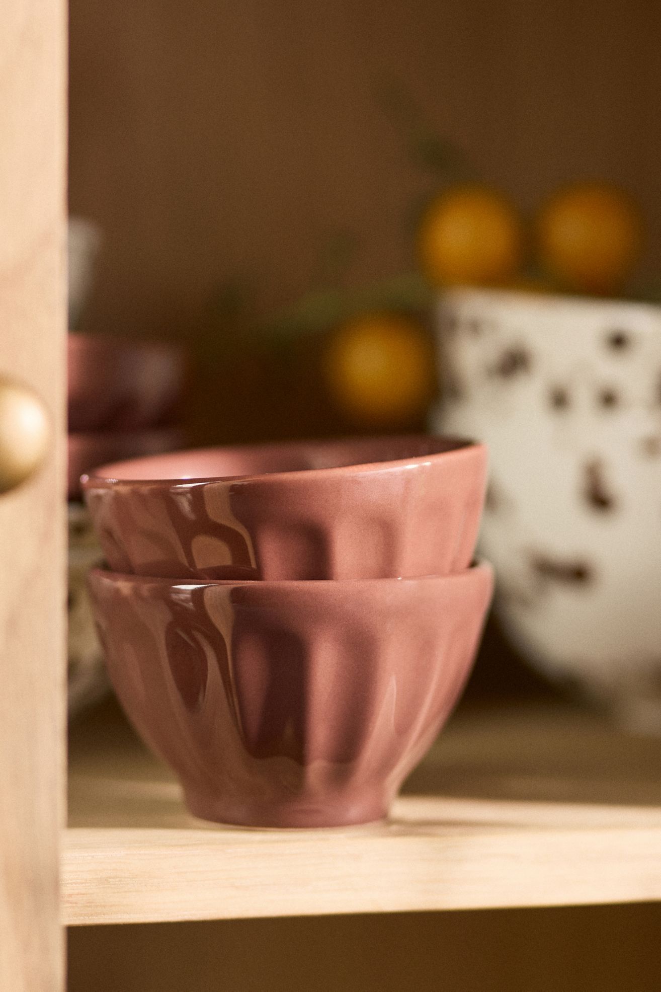 The Latte Stoneware Nut Bowls, Set of 4: Amelie Edition - Cocoa, Standard, Set Of 4