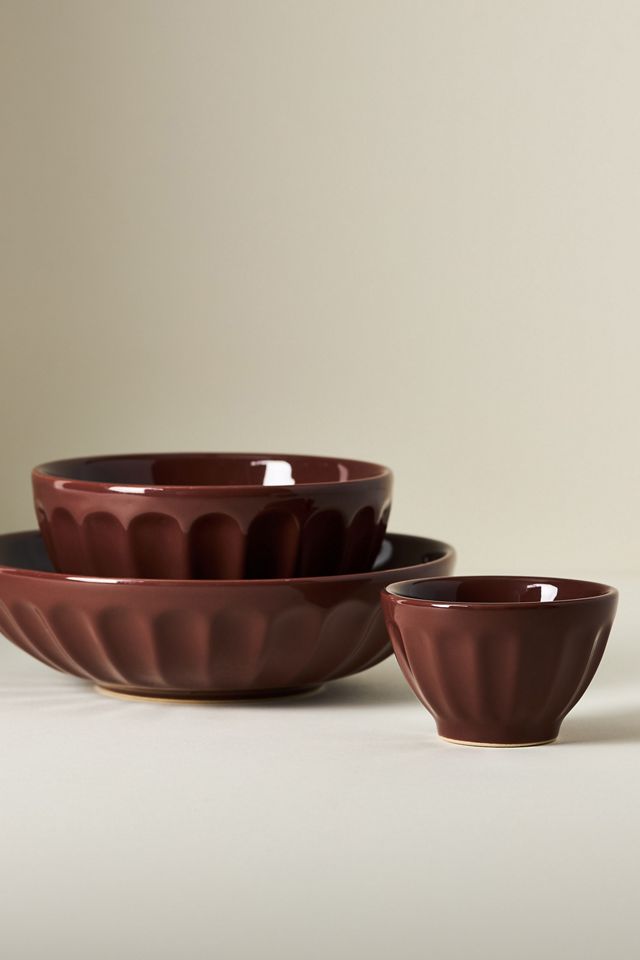 The Latte Stoneware Nut Bowls, Set of 4: Amelie Edition #2