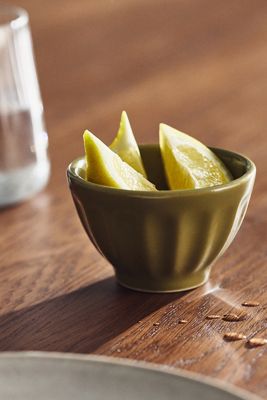 Amelie Latte Portuguese Stoneware Nut Bowls, Set of 4