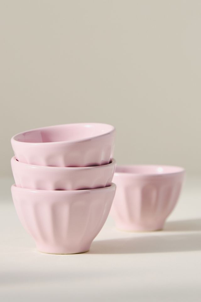 Amelie Latte Portuguese Stoneware Nut Bowls, Set of 4 #1