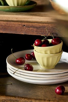 The Latte Stoneware Nut Bowls, Set of 4: Amelie Edition in Navy