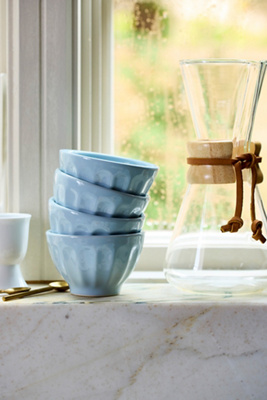 The Latte Stoneware Nut Bowls, Set of 4: Amelie Edition