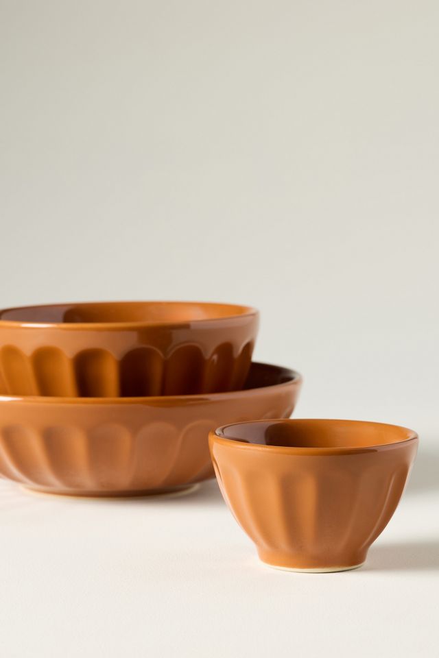Amelie Latte Portuguese Stoneware Nut Bowls, Set of 4 #3