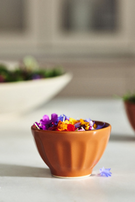 Amelie Latte Portuguese Stoneware Nut Bowls, Set of 4 | AnthroHome