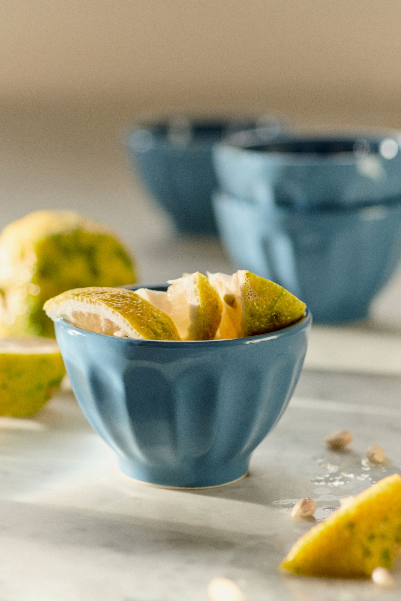 The Amelie Latte Stoneware Nut Bowls, Set of 4 - Oxford, Set Of 4