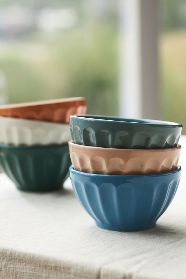 Amelie Assorted Latte Cereal Bowls, Set of 6