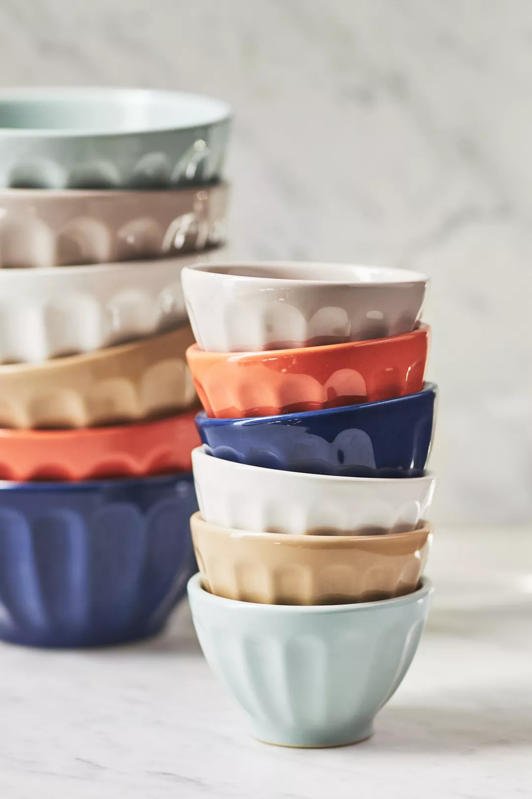 Amelie Assorted Latte Mini Bowls, Set of 6