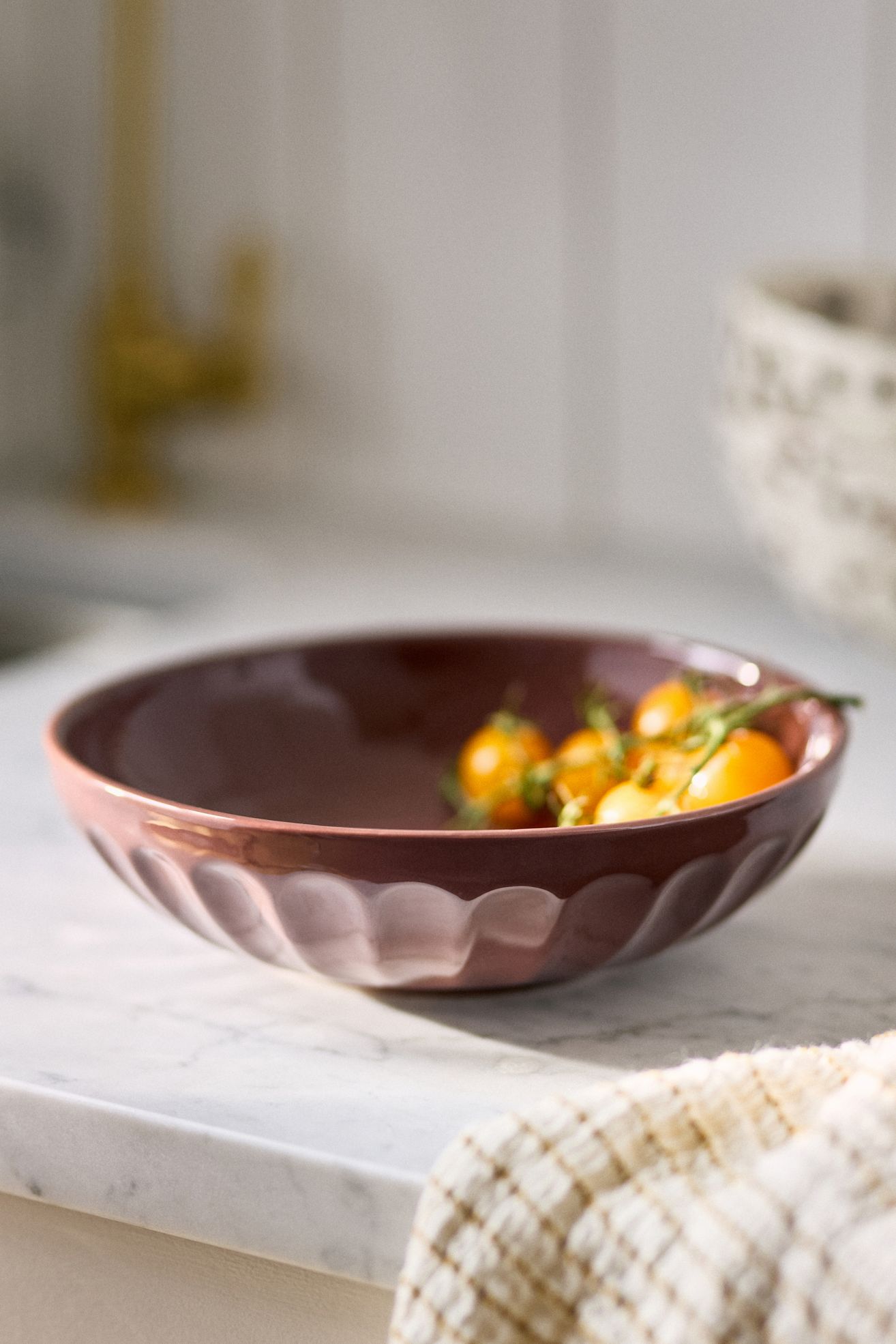 The Latte Stoneware Pasta Bowls, Set of 4: Amelie Edition - COCOA, Standard, Set Of 4