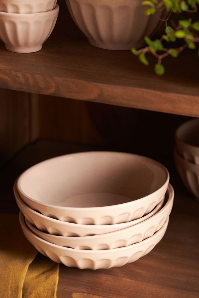 Amelie Latte Pasta Bowls, Set of 4