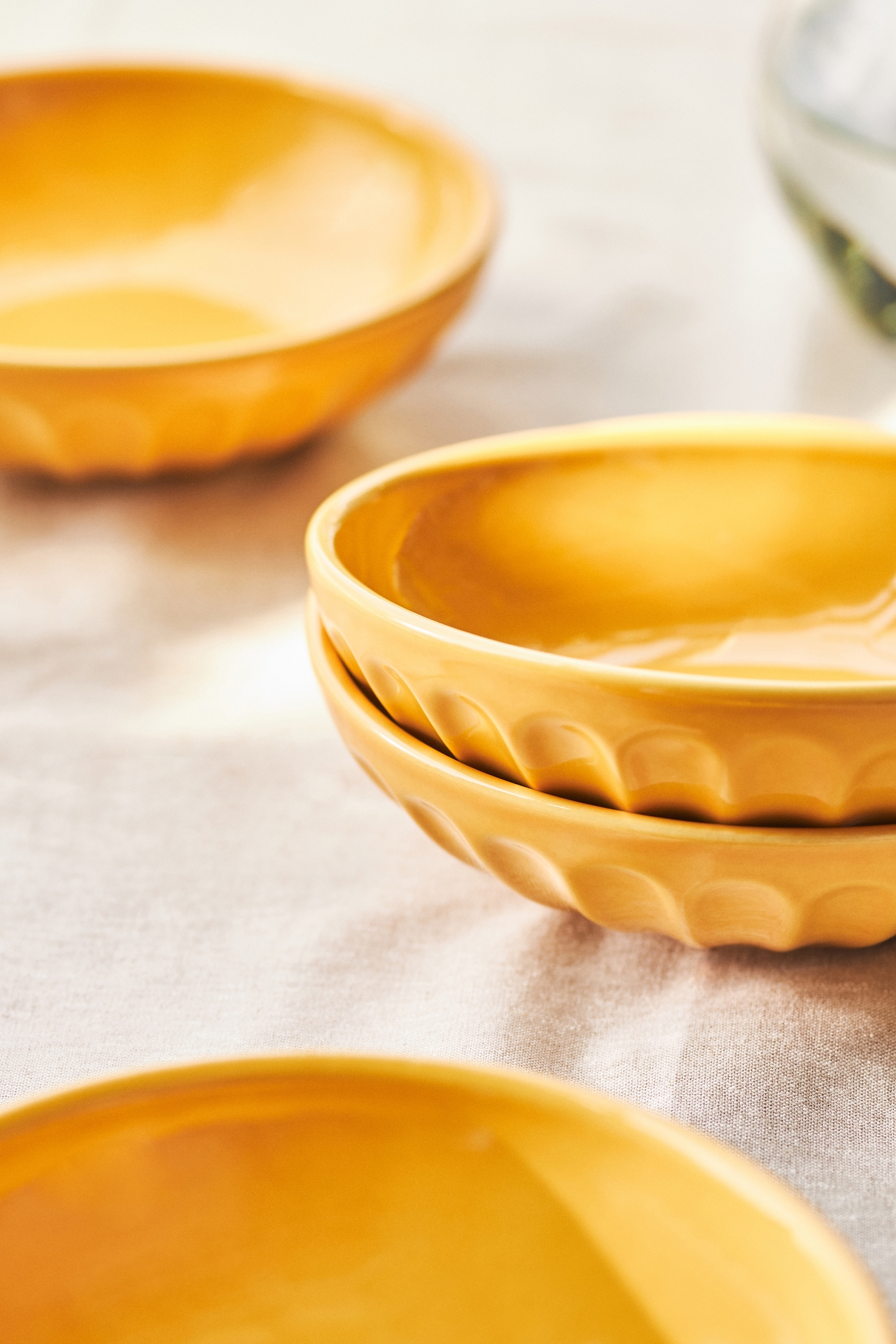 Amelie Latte Portuguese Stoneware Pasta Bowls