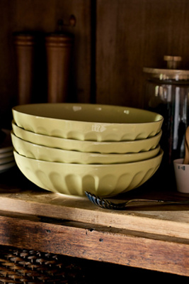The Latte Stoneware Pasta Bowls, Set of 4: Amelie Edition