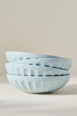 The Latte Stoneware Pasta Bowls, Set of 4: Amelie Edition