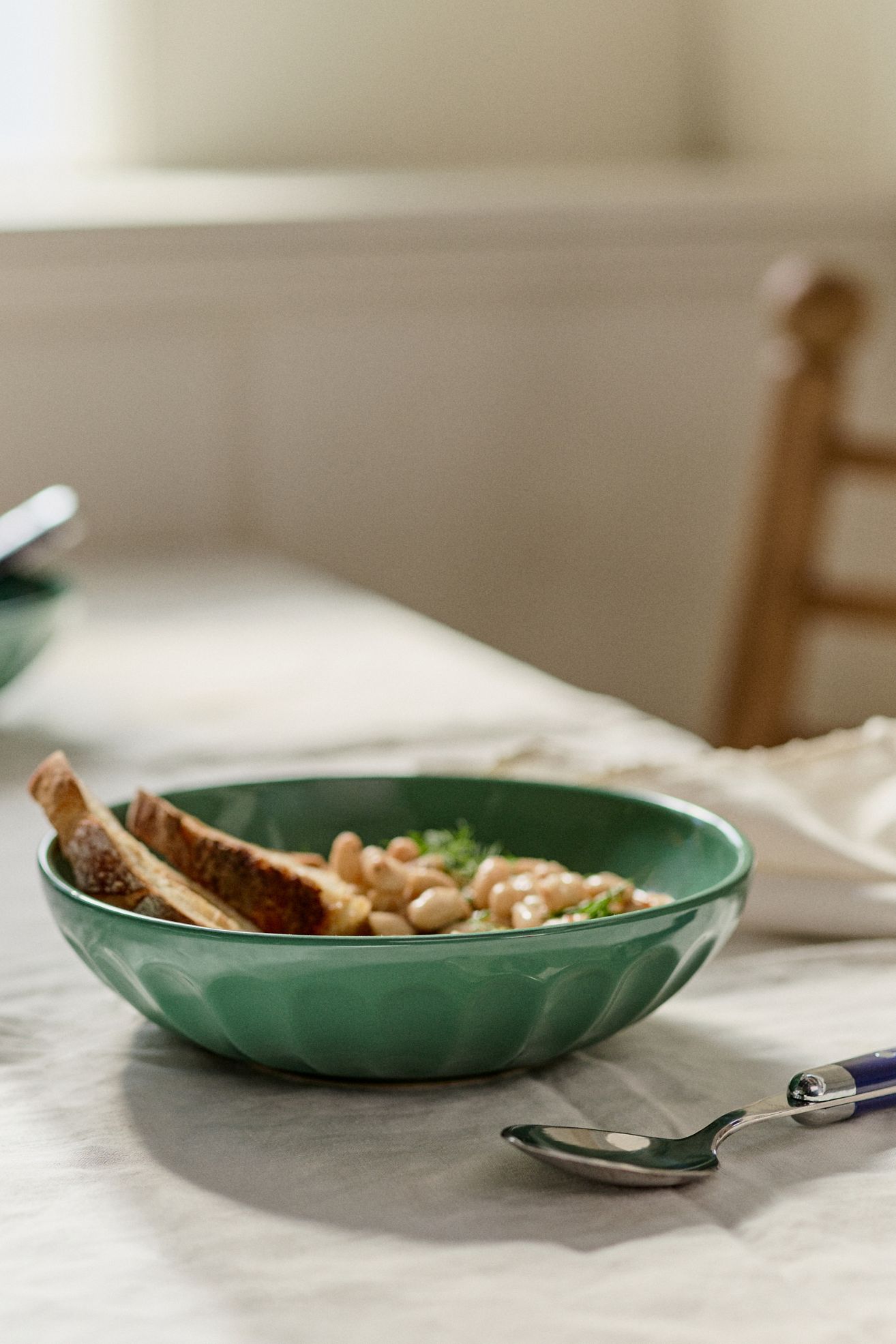The Latte Stoneware Pasta Bowls, Set of 4: Amelie Edition - Shamrock, Set Of 4