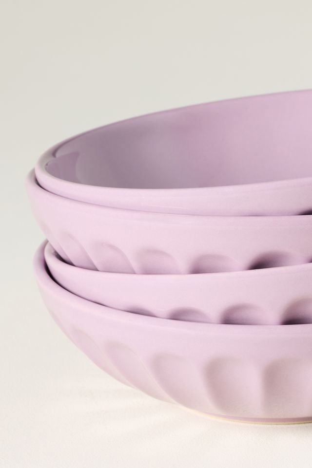 The Latte Stoneware Pasta Bowls, Set of 4: Amelie Edition #3