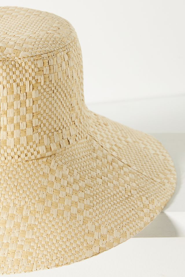 Textured Straw Bucket Hat by San Diego Hat Co. in Beige, Women's at Anthropologie