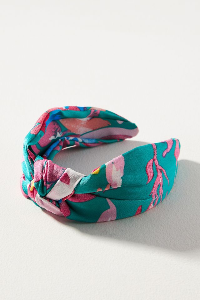 Printed Shimmer Knot Headband #1