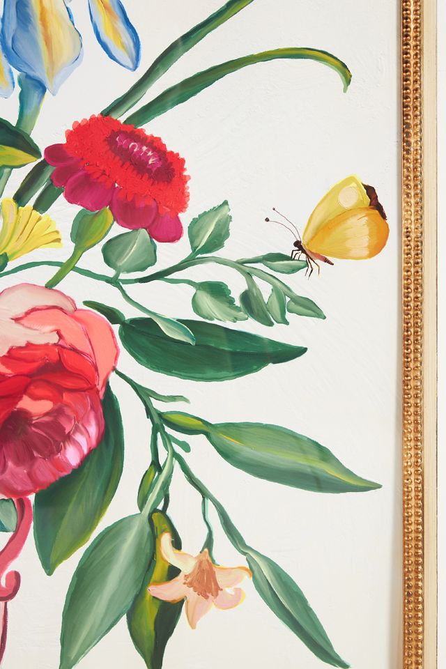 Peacock Vase Wall Art #1
