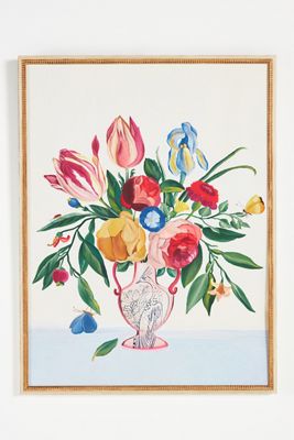 Peacock Vase Wall Art