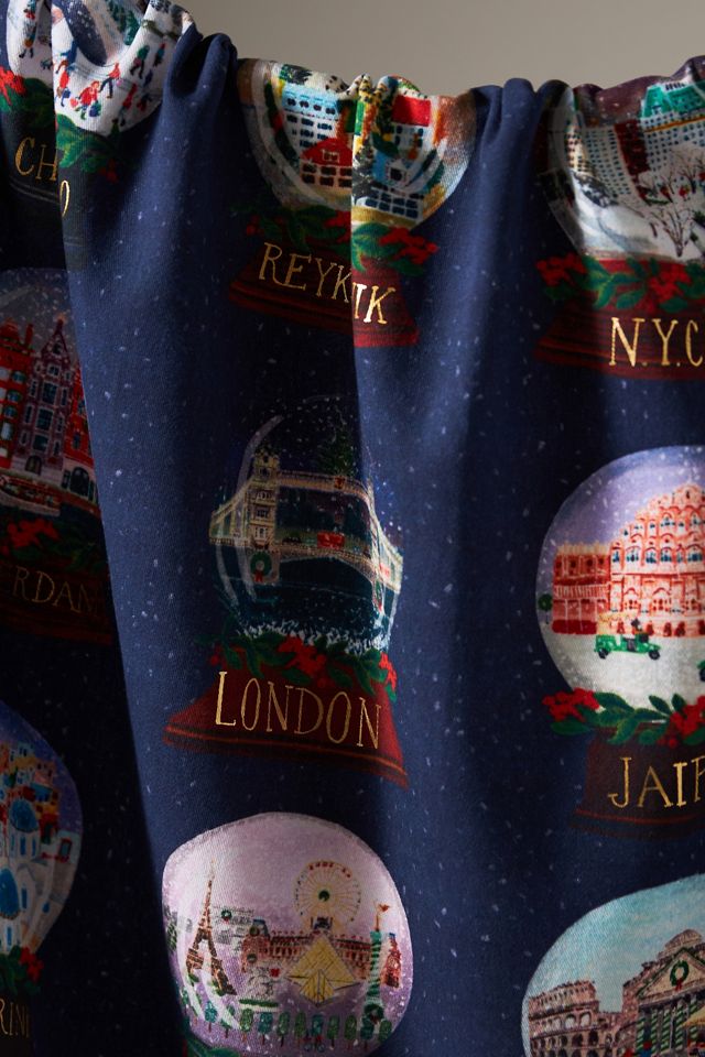 Travel Snow Globes Dish Towel #1