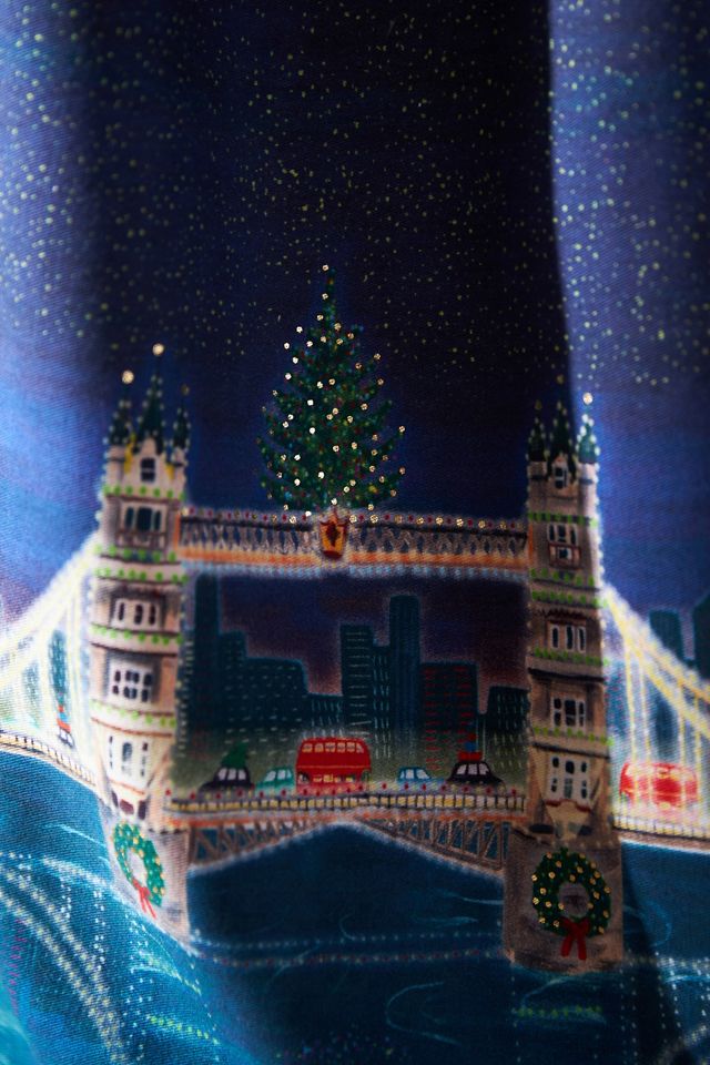 Holiday In The City Dish Towel #1