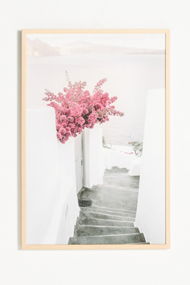 Artfully Walls Santorini View Wall Art In Pink