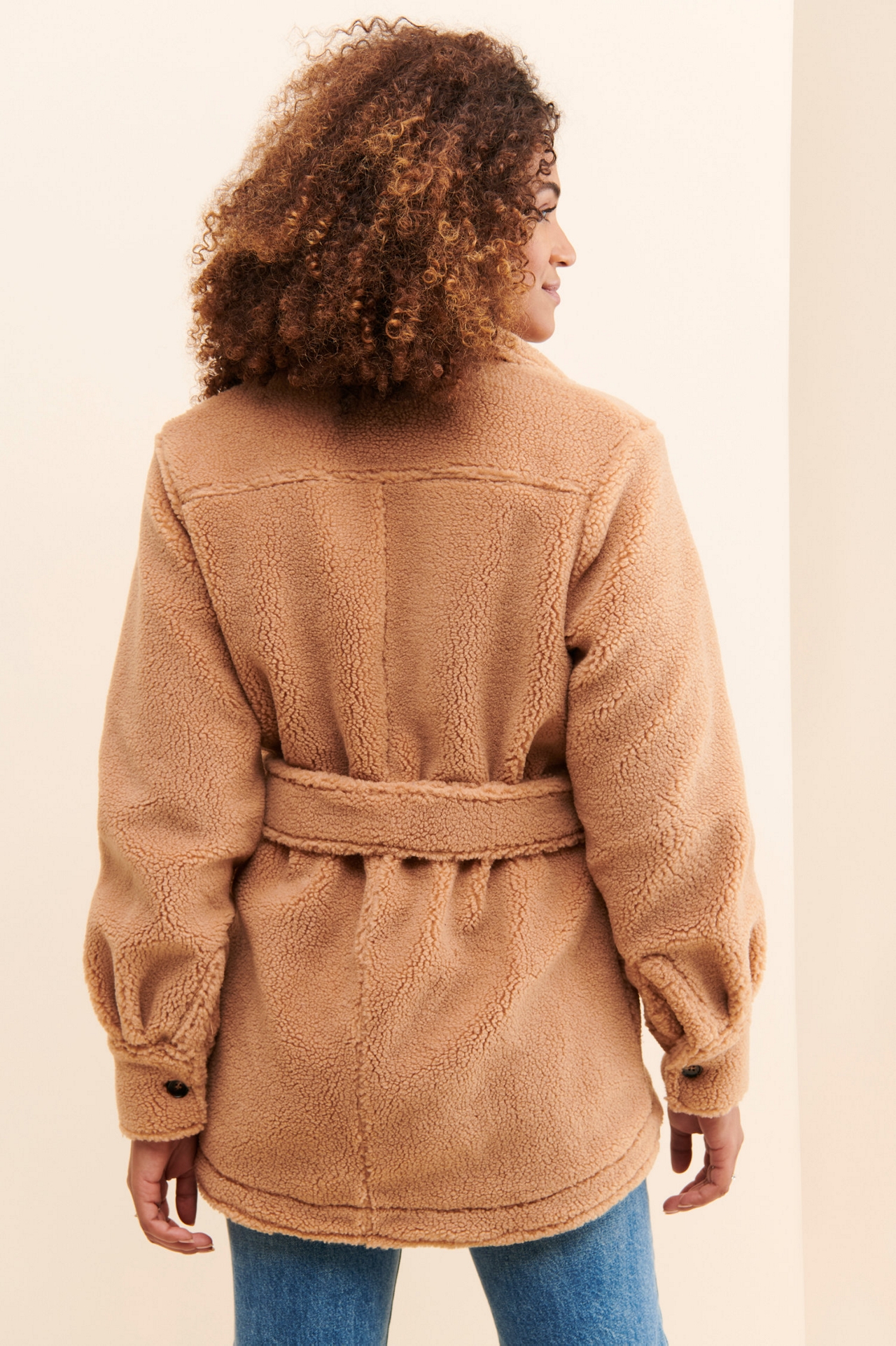 en elly Belted Shirt Jacket