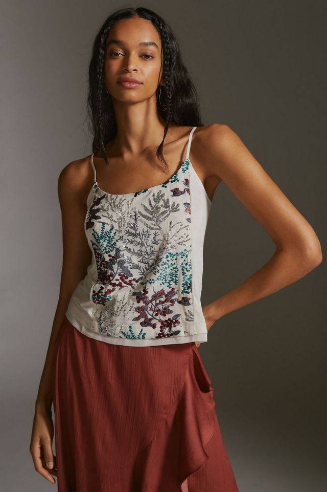 Tiny Nadia Coral Embroidered Cami