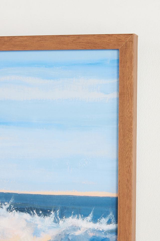 Peach Horizon with Bursting Peach Foam Wall Art #1