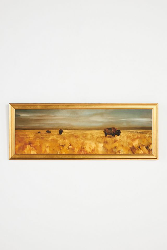 Bison Gold Wall Art #1