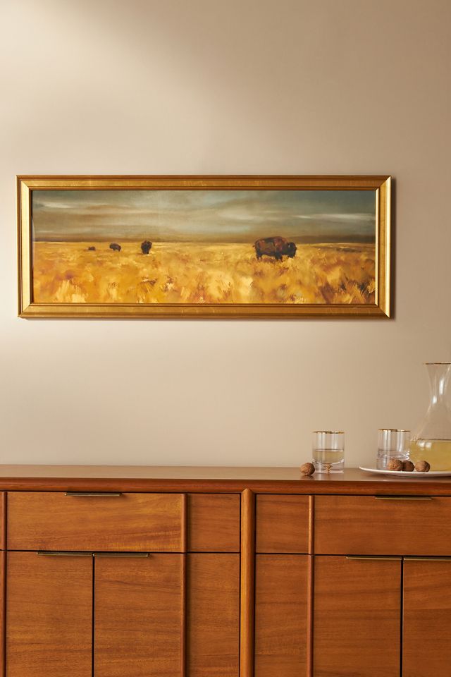 Bison Gold Wall Art | AnthroLiving